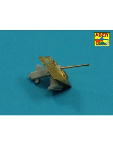 6 pcs 4 cm Flak 28 barrels with shields, 1/350 - Aber Models RE-350...