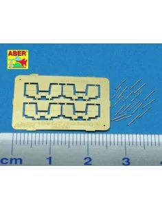 16 pcs 2cm barrels for Flakvierling 38, 1/350 - Aber Models RE-350 L47