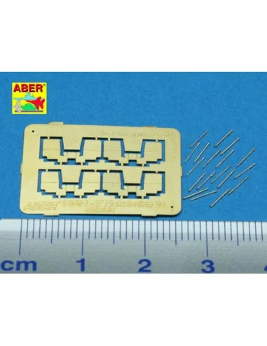 16 pcs 2cm barrels for Flakvierling 38, 1/350 - Aber Models RE-350 L47