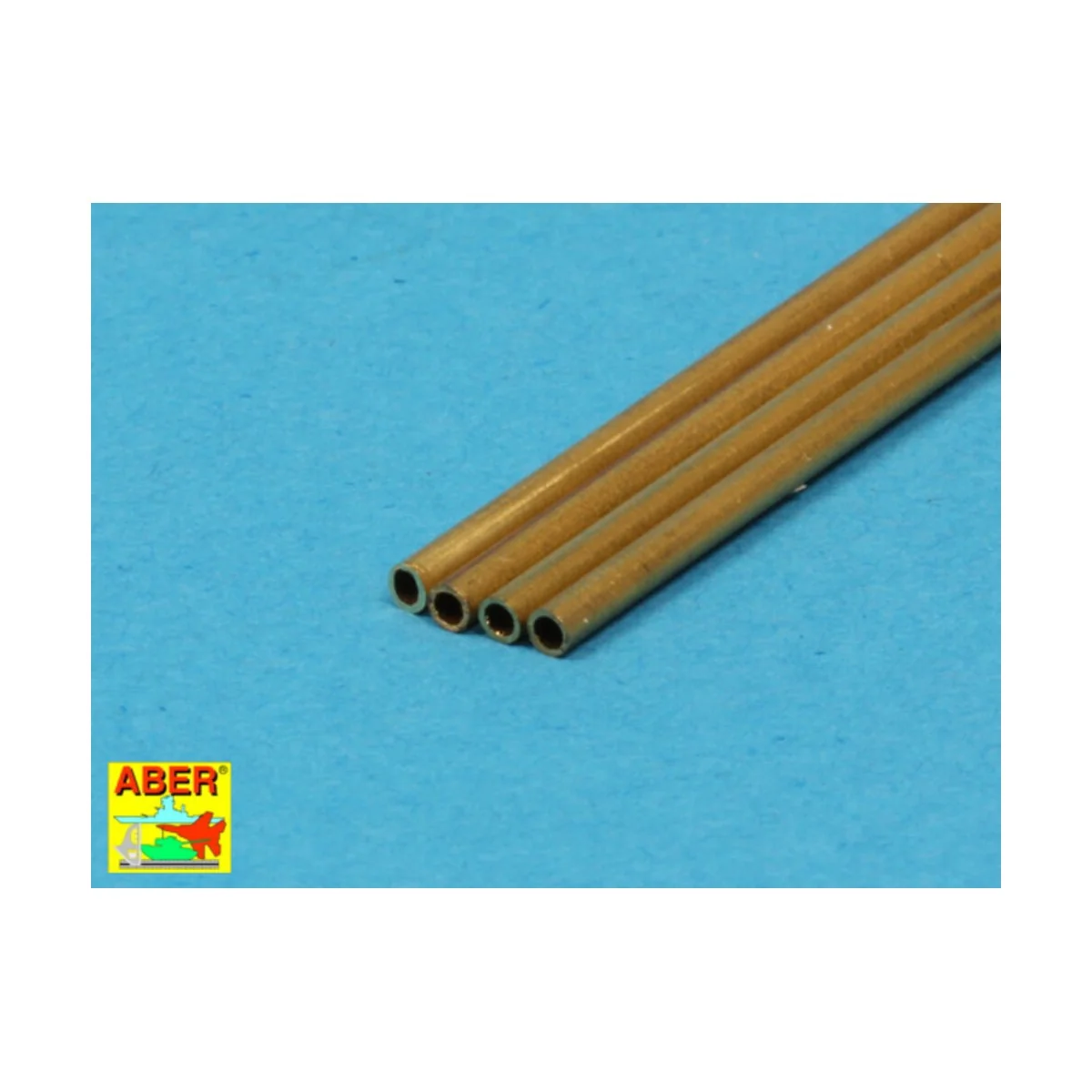 Brass Tubes 1, 5 x 0, 2mm lenght 250mm x 4 pcs. - Aber Models BT 15X02