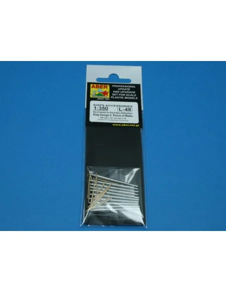 Barrels for King George V, 1/350 - Aber Models RE-350 L48