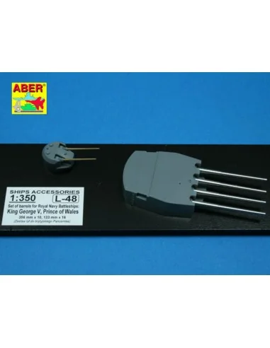 Barrels for King George V, 1/350 - Aber Models RE-350 L48