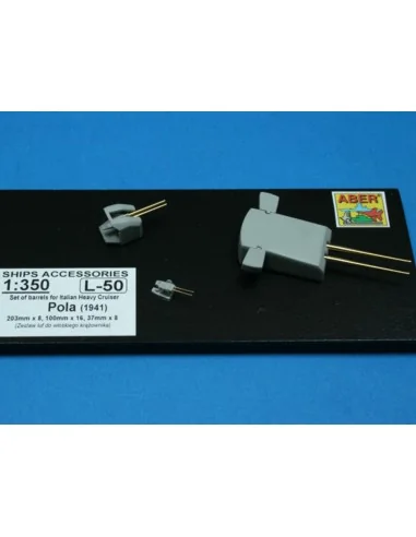 [NO_DESC] Barrels for Pola crusier, 1/350 - Aber Models RE-350 L50