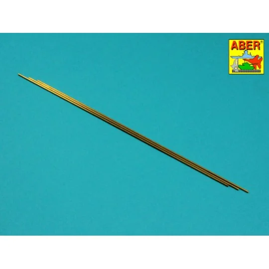 Brass Tubes 2, 0 x 0, 3mm lenght 250mm x 3 pcs. - Aber Models BT 20X03