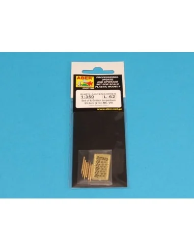 British torpedoes MK.VIII, 1/350 - Aber Models RE-350 L62