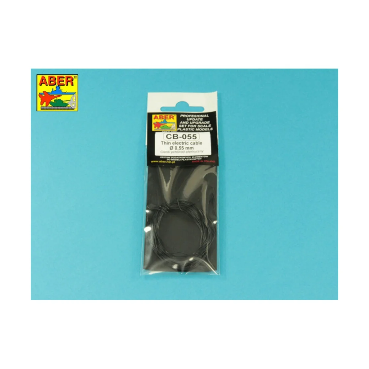 Thin electric cable diameter 0, 55mm length 5m - Aber Models CB-055 Thin electric cable diameter 0, 55mm length 5m - Aber Models CB-055