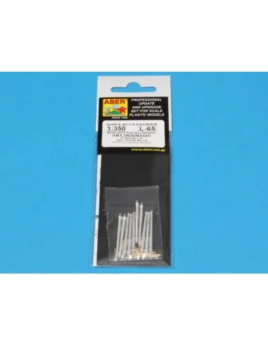 Barrels for Dreadnought, 1/350 - Aber Models RE-350 L65
