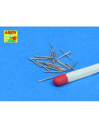 Set of 20 pcs 37mm/54 breda gun barrels, 1/350 - Aber Models RE-350...