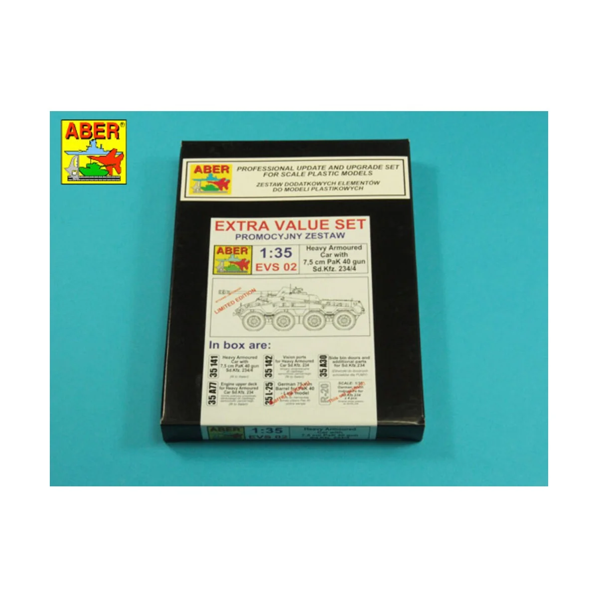 Heavy Armoured Car with 7,5cm PaK40gun Sd.Kfz.234/4 - Aber Models E...