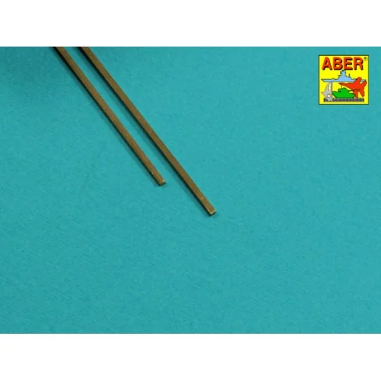 Brass flat rods 1, 5x1, 0 mm length 245mm x2 pcs. - Aber Models FR ...