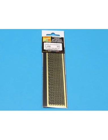 Aslant railing 45, 1/350 - Aber Models RE-350-03