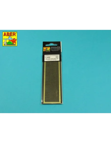 Aslant railing 45, 1/400 - Aber Models RE-400-02