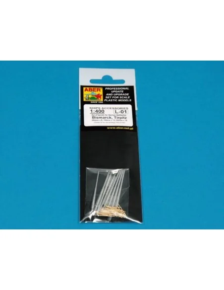 Set of barrels for Bismarck, Tirpitz, 1/400 - Aber Models RE-400-L01