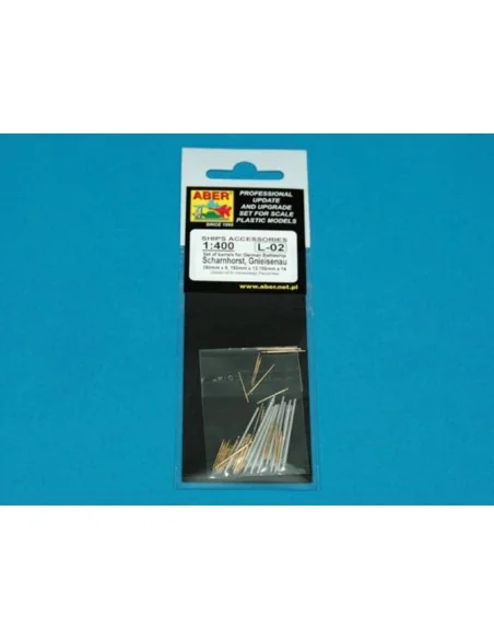 Set of barrels for Sharnhorst, Gnieisenau, 1/400 - Aber Models RE-4...