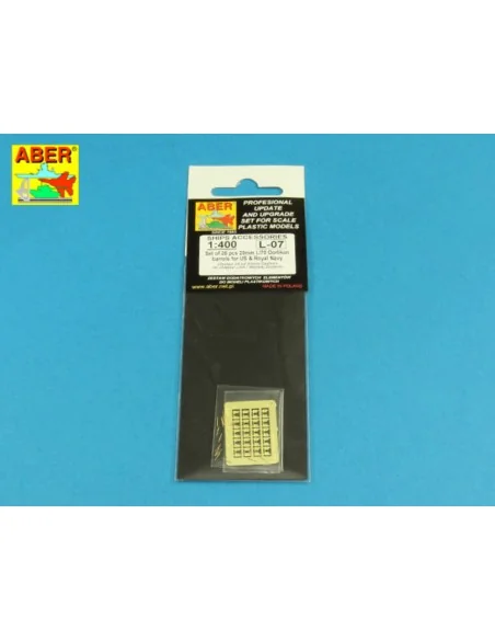 Set of 20 pcs 20mm L/70 Oerlikon barrels, 1/400 - Aber Models RE-40...