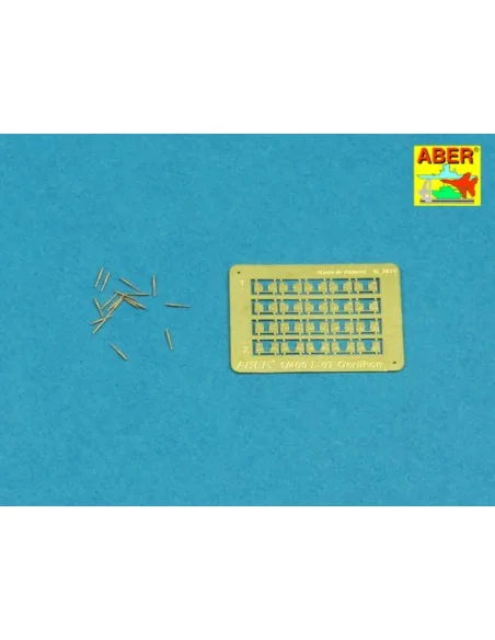 Set of 20 pcs 20mm L/70 Oerlikon barrels, 1/400 - Aber Models RE-40...