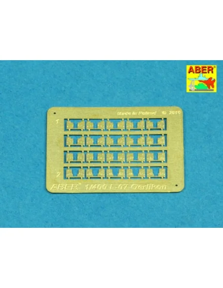Set of 20 pcs 20mm L/70 Oerlikon barrels, 1/400 - Aber Models RE-40...