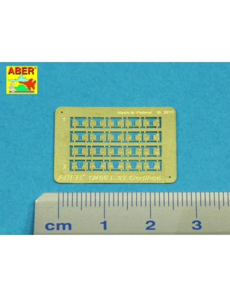 Set of 20 pcs 20mm L/70 Oerlikon barrels, 1/400 - Aber Models RE-40...