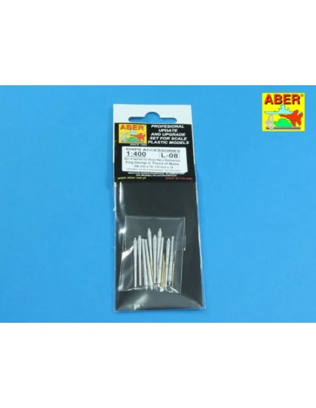 Set of barrels for King George V, Prince of Wales, 1/400 - Aber Mod...
