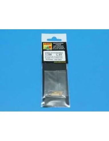 Set of 8 pcs 380 mm long barrels for ships Richelieu, Jean Bart, 1/...