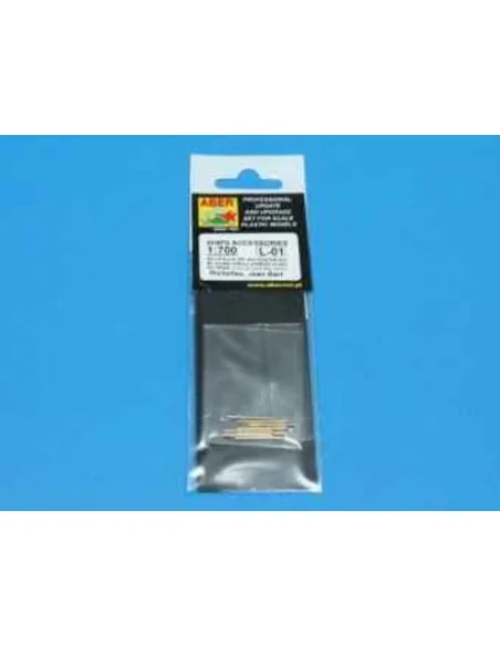 Set of 8 pcs 380 mm long barrels for ships Richelieu, Jean Bart, 1/...