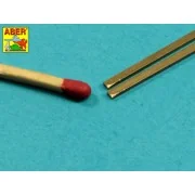 Brass square rods 1,5 mm length 245mm x2 pcs. - Aber Models KR 15