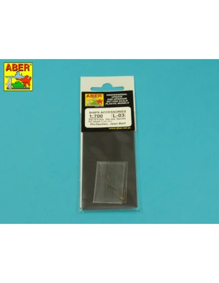Set of 9 pcs 152 mm barrels for ships Richelieu, Jean Bart, 1/700 -...