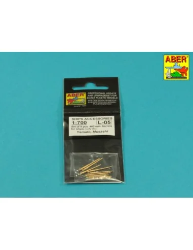 Set of 9 pcs 460 mm barrels for ships Richelieu, Jean Bart, 1/700 -...