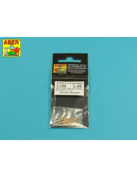 Set of 9 pcs 460 mm barrels for ships Richelieu, Jean Bart, 1/700 -...