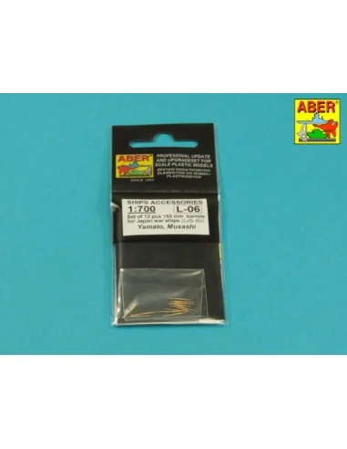 Set of 12 pcs 155 mm barrels for ships Yamato, Musashi, 1/700 - Abe...
