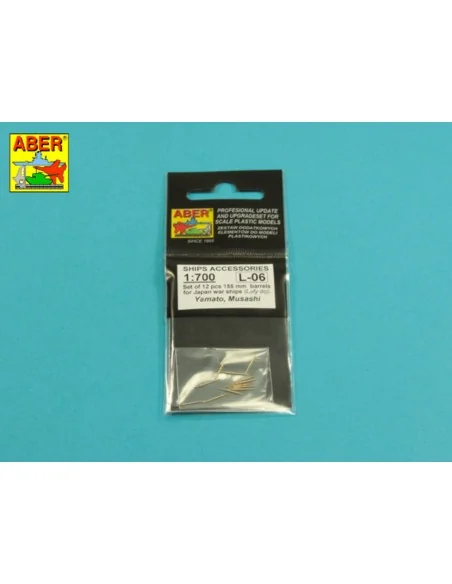 Set of 12 pcs 155 mm barrels for ships Yamato, Musashi, 1/700 - Abe...