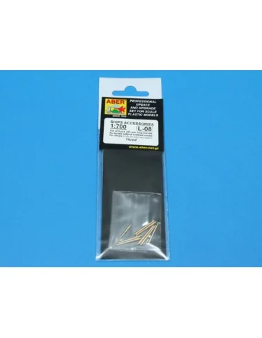 Set of 8 pcs 381mm long barrels for turrets without antiblast cover...