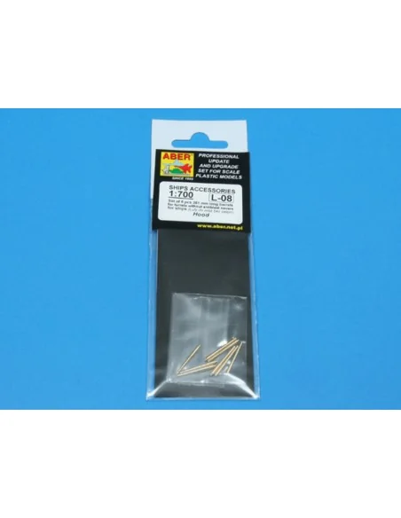 Set of 8 pcs 381mm long barrels for turrets without antiblast cover...