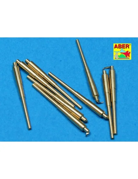 9 pcs 406 mm long barrels for North Carolina, 1/700 - Aber Models R...