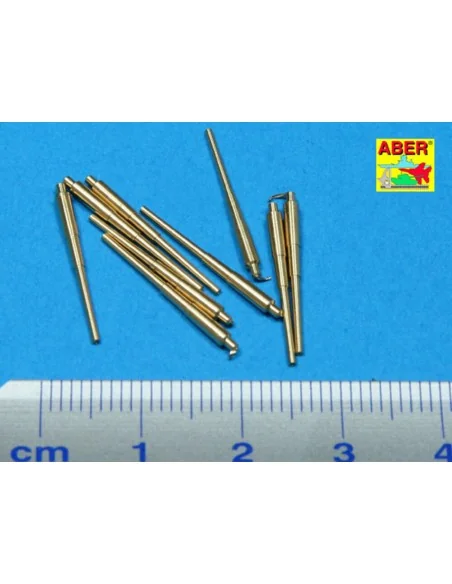 9 pcs 406 mm long barrels for North Carolina, 1/700 - Aber Models R...