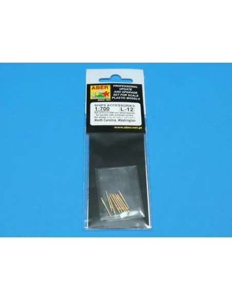 9 pcs 406 mm short barrels for North Carolina, 1/700 - Aber Models ...