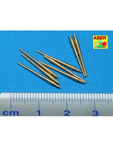 8 pcs 380 mm barrels for Bismarck, 1/700 - Aber Models RE-700 L14