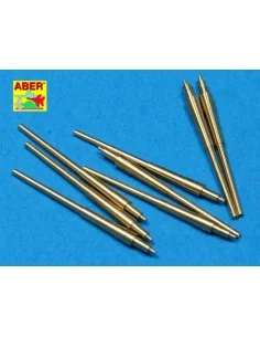8 pcs 380 mm barrels for Bismarck, 1/700 - Aber Models RE-700 L14 2