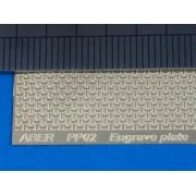 Engrave plate - Aber Models PP02