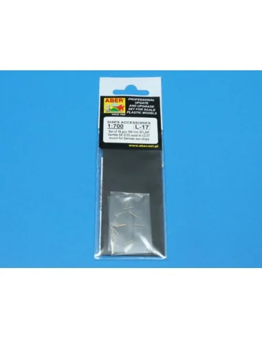 16 pcs 105 mm in C/37 mount for German, 1/700 - Aber Models RE-700 L17