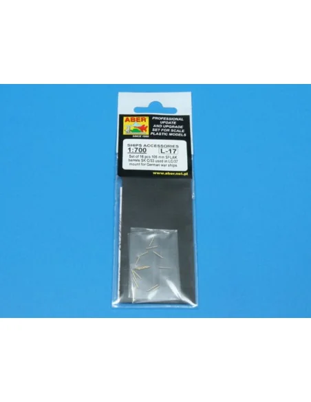 16 pcs 105 mm in C/37 mount for German, 1/700 - Aber Models RE-700 L17