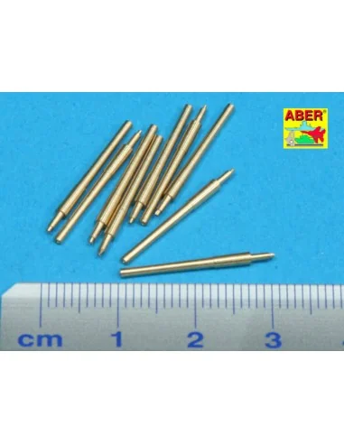 9 pcs 406 mm barrels for Nelson, Rodney, 1/700 - Aber Models RE-700...
