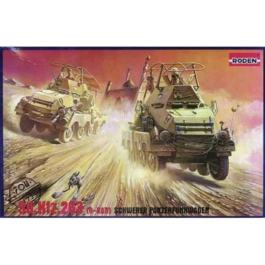 Sd.Kfz. 263 (8-Rad) Schwerer Panzerfunkwagen, 1/72 - Roden 708 Sd.Kfz. 263 (8-Rad) Schwerer Panzerfunkwagen, 1/72 - Roden 708