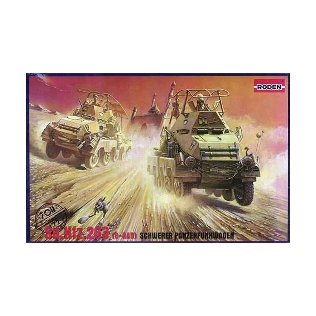 Sd.Kfz. 263 (8-Rad) Schwerer Panzerfunkwagen, 1/72 - Roden 708 Sd.Kfz. 263 (8-Rad) Schwerer Panzerfunkwagen, 1/72 - Roden 708