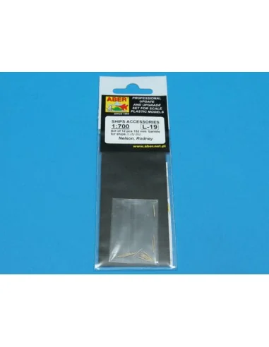12 pcs 152 mm barrels for Nelson, Rodney, 1/700 - Aber Models RE-70...