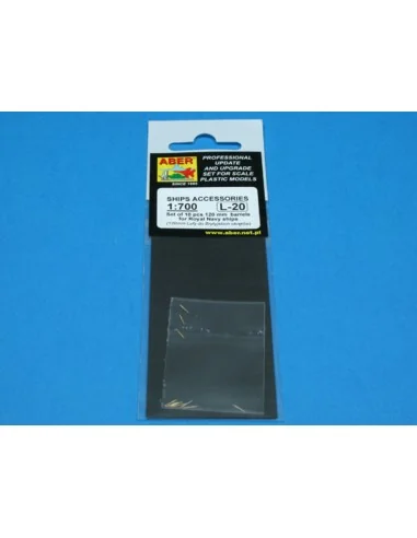 10 pcs 120 mm barrels for Royal Navy, 1/700 - Aber Models RE-700 L20