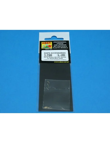 10 pcs 120 mm barrels for Royal Navy, 1/700 - Aber Models RE-700 L20