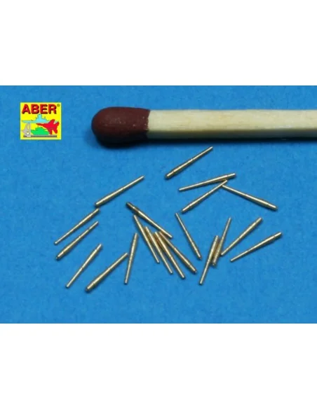 20 pcs 102mm barrels for Royal Navy, 1/700 - Aber Models RE-700 L21