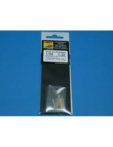 10 pcs 356 mm barrels Navy King George V, 1/700 - Aber Models RE-70...