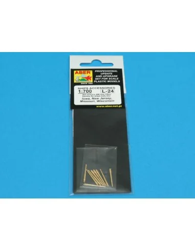 [NO_DESC] Set of 9 pcs 406 mm barrels for Missouri, 1/700 - Aber Mo...